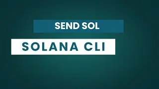 Send SOL with solana cli
