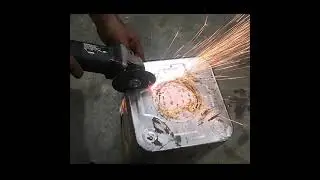 Home making tandoor in oil tin