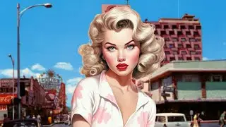 1950s USA - Real Street Scenes of Vintage America - Colorized