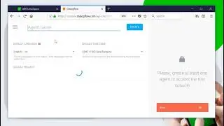 Line chat bot ขั้นตอนที่ 09 สร้างAgent DialogFlow