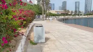 A walk along the promenade at Al Reem island  #AbuDhabi #UAE ##travelvlog 
