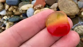 Pockets of Rare Sea Glass at Secret Beach in Spain