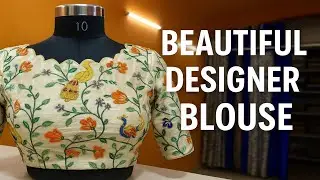 Boat neck Princess cut model blouse cutting & stitching प्रिंसेस कट मॉडल ब्लाउज कटिंग & स्टिचिंग ✨🤩