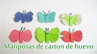 Mariposas de Cartón de huevo