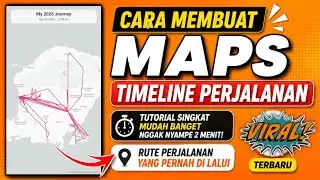 Cara membuat video maps timeline perjalanan | Cara bikin video timeline visualizer My Journey