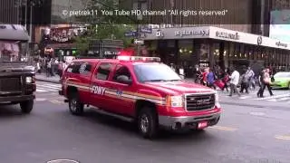FDNY responding EMS 982 vs. UPS truck Manhattan New York 2015 HD &copy;