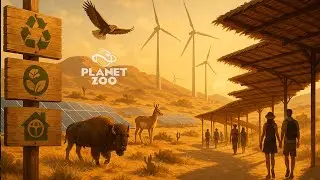 Building a Sustainable Zoo in the Desert! 🌵♻️ Greener Pastures &ndash; Nevada State Eco Zone | Planet Zoo