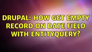Drupal: How get empty record on date field with entityQuery?