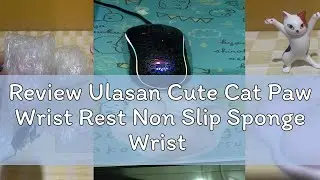 Review Ulasan Cute Cat Paw Wrist Rest Non Slip Sponge Wrist Rest Mouse Mat Pink Mouse Pad Wrist Sup