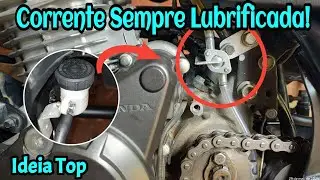 Sistema Automático Para Lubrificar a Corrente da Moto. Xre 190 e outras. #Motos #dicas #xre190 #up