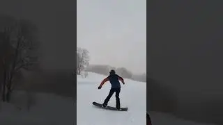 【snowboarding】ゼロドライブヒール掛け！スロー映像あり#shorts #snowboarding #グラトリ #ラントリ ＃スノボ