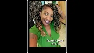 Passion twist T1b / 27 hair review.  Quick & easy Pretty Style