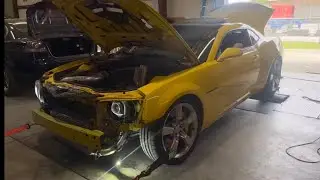 single turbo camaro makes crazy numbers on the dyno