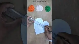 Republic day special craft | Republic day craft With Rice | Independence day craft #shorts #viral