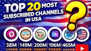 Top 20 Most Subscribed YouTube Channels in USA (2026 Ranking)