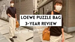 Loewe Medium Puzzle Bag Review | Light Caramel, 3-Year Wear and Tear, What Fits, Bag Organizer