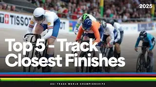 Top 5 Track Closest Finishes | UCI Track World Championships | Tissot