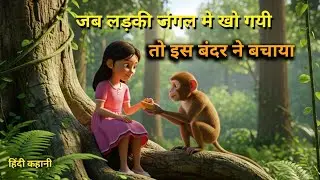 मीरा जंगल में खो गयी // Meera got lost in the jungle. Hindi story 