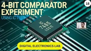 4 bit magnitude comparator experiment ,IC 7485,