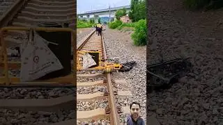 Us of Machines to remove Stones from train Tracks #train #railway #railroad