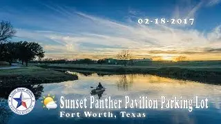 🌤  Sunset Panther Pavilion Parking Lot &bull; Fort Worth, Texas 🤠 02-18-2017