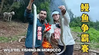 鳗鱼争霸赛｜野外钓鳗鱼＋生火下锅 接受摩洛哥朋友美食挑战 Eel Showdown｜Accepting a Moroccan Friend&rsquo;s Outdoor Cooking Challenge