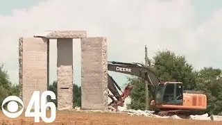 Georgia Guidestones damaged by explosion