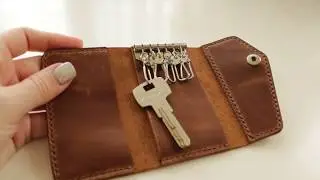 Keychain wallet 6 key holder - How to put a key in wallet 🔑