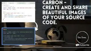 Carbon - Create beautiful images of your source code. #Shorts