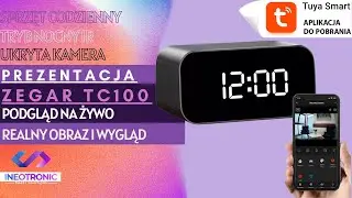 ZEGAR TC100 WI-FI - PREZENTACJA SPRZĘTU ORAZ OBRAZU Z KAMERY - 2024 - GOSPY.PL