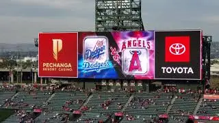 The Starting Lineup of Los Angeles Dodgers y Los Angeles Angels