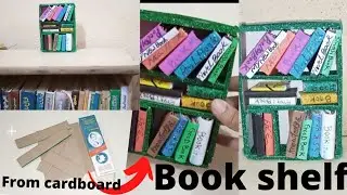 mini book shelf ||how to make mini book shelf|| by Rabel's Creation..