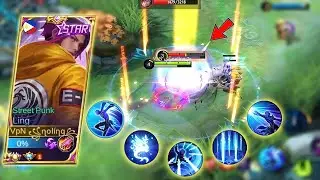 AGGRESSIVE LING FAST HAND 4X COMBO!! | LING ON PC GAMEPLAY | MLBB
