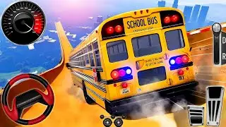 Crazy Mega Ramp Bus Stunts Driving - Public Transport Coach Bus Simulator 3D : Android Gameplay #1