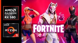 Fortnite - Teste de FPS - RX 580 - | Ryzen 5 5500 | - 16 GB RAM