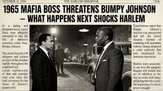 1965 Mafia Boss Threatens Bumpy Johnson &ndash; What Happens Next Shocks Harlem