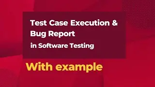 Test Case Execution & Bug Report in Software Testing with Example.