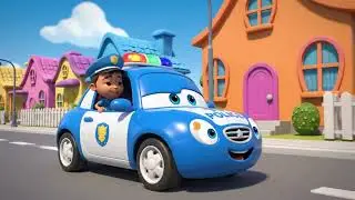 Catchy Police Car Song 🚨 | Fun Kids Vehicle Music
