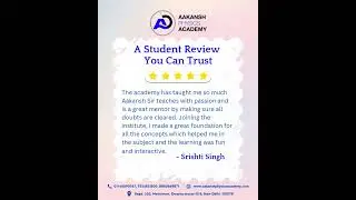 Student Review | Aakansh Physics Academy | Honest Feedback & Success Story