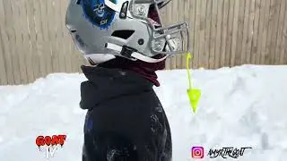A&rsquo;myr the goat does football / WR routes in the freezing cold 🥶 