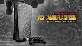 Slickwraps - PS5 Camouflage Skin (Shade Black Wrap)