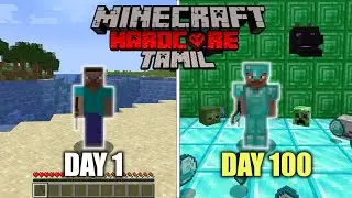 I Survived 100 Days in HARDCORE Minecraft  | Minecraft Tamil