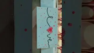 Creative Love Art Heart Made with Needle Style Lines & Watercolor Dots❤️ #ytshort #paletteplay #art