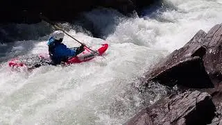 le Luech (30) en kayak - Rapide du Goubelet - Edmond