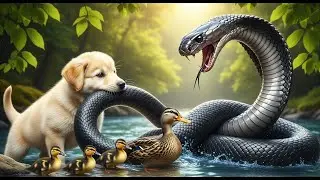 The Brave Guardian: A Puppy&rsquo;s Sacrifice to Save a Duck Family | Hero Dog Story