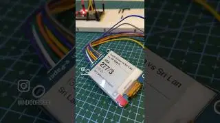 Playing with my new E-paper Display  #CWC23 #arduino #electronics