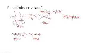 Reakce alkanů VI - eliminace