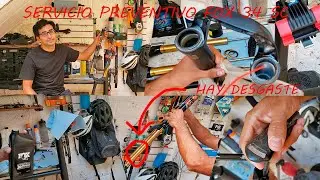 Servicio preventivo a suspensi&oacute;n Fox 34 SC || Le hago servicio a la fox de un hater || Hay desgaste