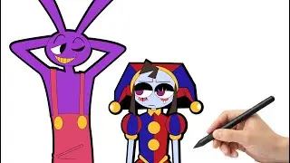How to Draw Jax Rabbit | The Amazing Digital Circus