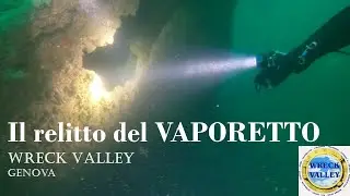 Paolo VDL: Immersione al relitto del VAPORETTO -  Genova Prà (light:Orcatorch D550)